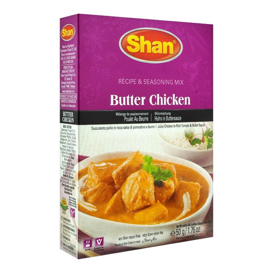 SHAN BUTTER CHICKEN MASALA MIX 50G